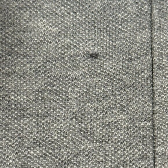 Chaps Mens 2XT Gray Long Sleeve Polo Shirt With White Stripe 100% Cotton - Picture 11 of 11